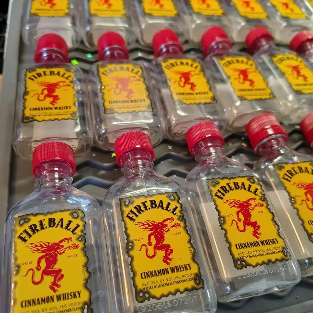 #CR18 - 27 EMPTY AND CLEANED FIREBALL PLASTIC CONTAINERS FOR CRAFTING